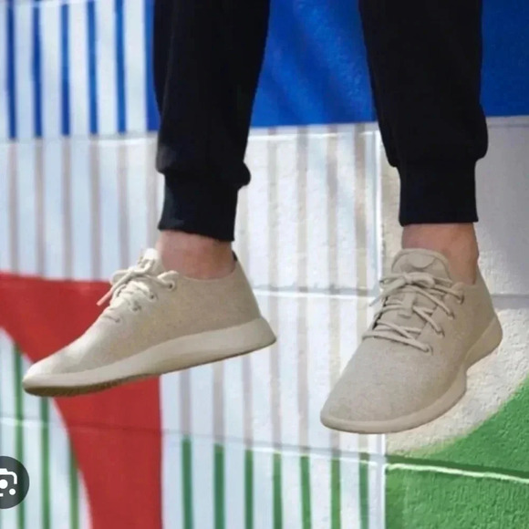Allbirds Mens Merino Wool Runners in Sand Beige - Picture 5 of 7